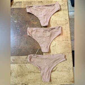 NWOT SKIMS 3 piece bundle Tan Bikini Panties Set

LOT BIN 15